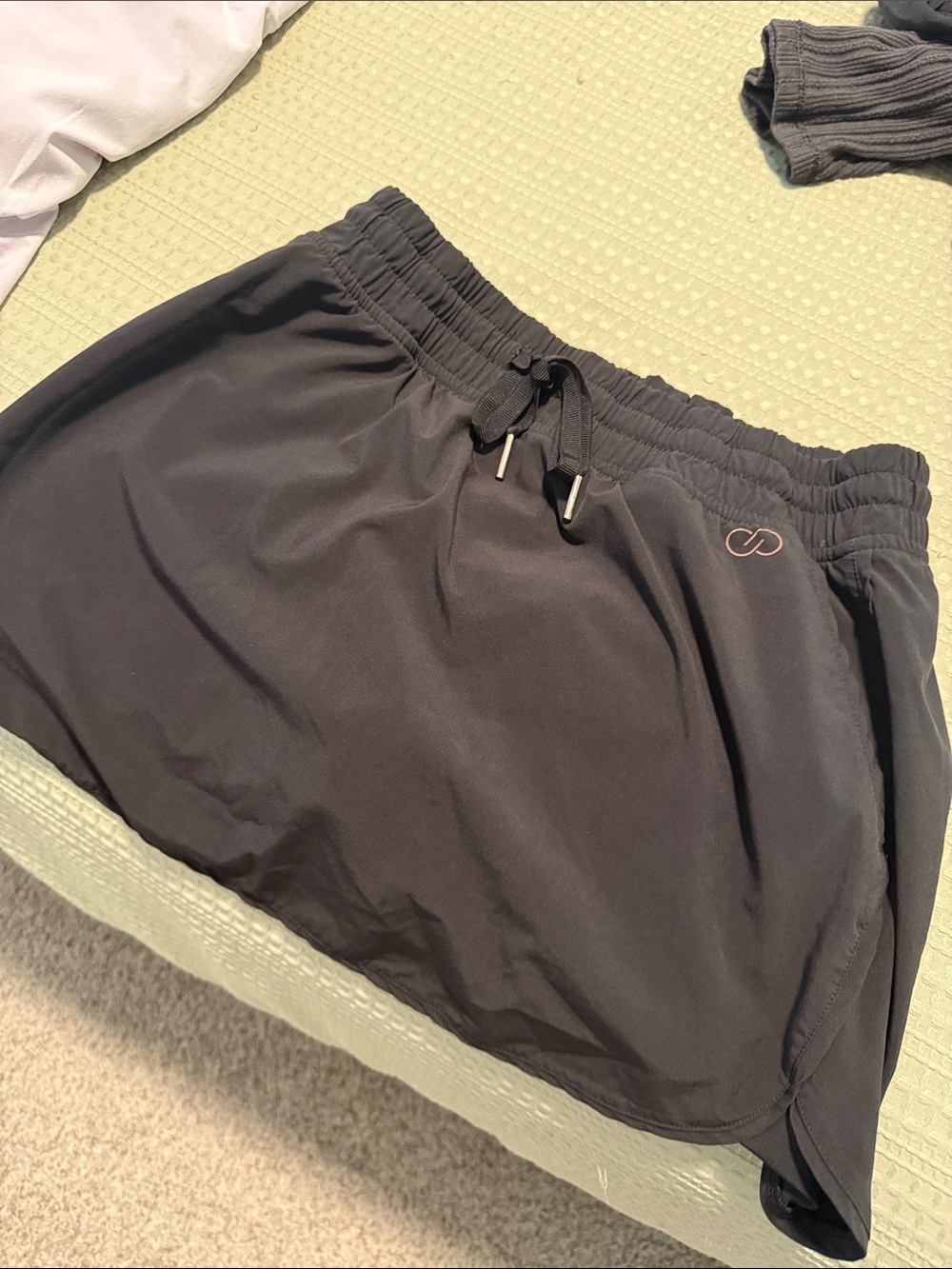 CALIA by Carrie Underwood Black Athletic Skort with Drawstring Waist